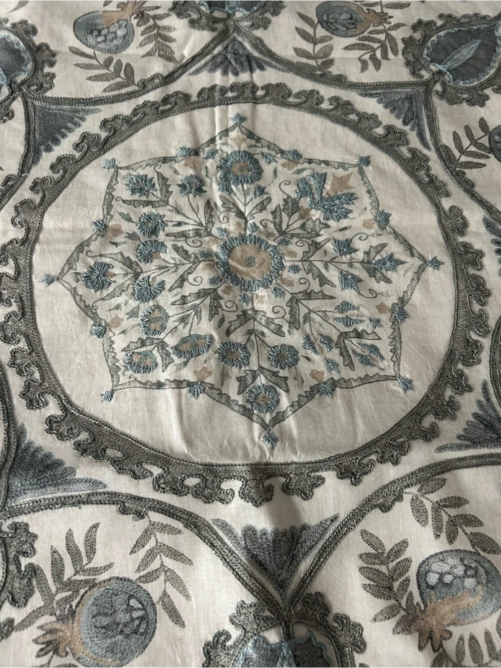 Pottery Barn Lilah Suzani King Pillow Sham 1 Sample NWOT